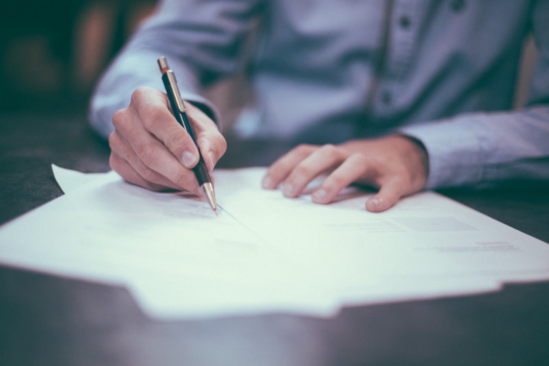 Reviewing paperwork with your attorney